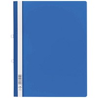 Durable A4 Clear View Folders, Blue, Pack of 25