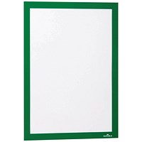 Durable Duraframe Self Adhesive Frame A4 Green (Pack of 2)