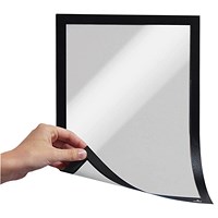 Durable Duraframe, Magnetic, A4, Black, Pack of 5