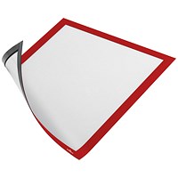 Durable Duraframe, Magnetic, A4, Red, Pack of 5