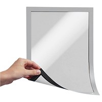 Durable Duraframe, Magnetic, A4, Silver, Pack of 5