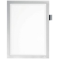 Durable Duraframe Note Self Adhesive A4 Silver