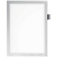 Durable Duraframe Note Magnetic Frame A4 Silver