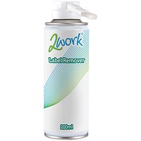 2Work Label Remover Fluid with Brush, 200ml