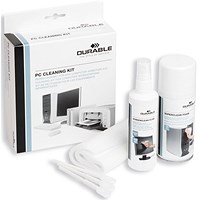 Durable PC Cleaning Kit, Contains Cleaning Foam/Fluid/Spray Wipes Keyboard Cleaner