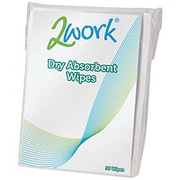 2Work Dry Clean Wipe (Pack of 50)