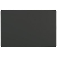 Durable Desk Mat with Contoured Edge, W650xD520mm, Black