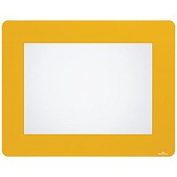 Durable Heavy Duty Adh Floor Frame Holder A4 Yellow Pack of 10 180804