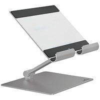 Durable Universal Adjustable Tablet Stand Rise, Adjustable Height and Tilt, Silver