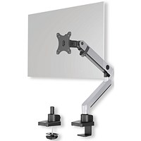 Durable Select Plus Monitor Mount Arm for 1 Screen Up to 32 Inch with Desk Clamp Attachment