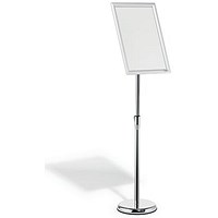 Durable Floor Stand with Aluminium Snap Frame, A3, Silver
