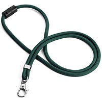 Durable Recycled Fabric Lanyard Green (Pack of 10) 824105