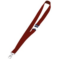 Durable Necklace with Safety Closure, Wide Width, 440mm, Red, Pack of 10