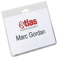 Durable Name Badges Security Without Clip, 90x60mm, Pack of 20