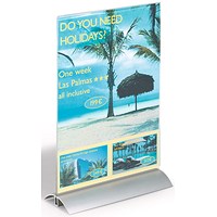 Durable Acrylic Aluminium Stand Sign Holder A4