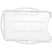 Durable Card Holder For 2 ID Passes Clear (Pack of 10) 891919