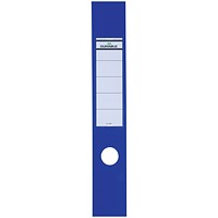 Durable Ordofix Self-adhesive PVC Spine Labels for Lever Arch File, Blue, Pack of 10