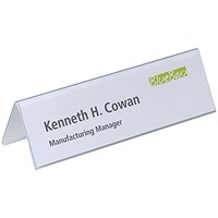 Durable Table Place Name Holders, 61x210mm, Pack of 25