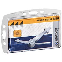 Durable Enclosed Proximity Card Holder no Clip, 54x87mm, Clear, Pack of 50 Durable Enclosed Proximity Card Holder no Clip, 54x87mm, Clear, Pack of 50