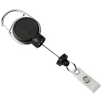 Durable Extra Strong Badge Reel Black 832901