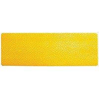 Durable Heavy Duty Adhesive Floor Mark Dash Yellow Pack of 10 170304