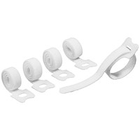 Durable Cavoline Cable Management Grip Tie White (Pack of 5)