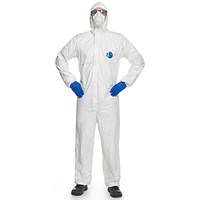 Tyvek 200 Easysafe Coverall, White, Medium