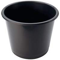 Deflecto SteriTouch Large 14L Plastic Waster Bin Black