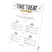 Announce Slanted Sign Holder, A5, Clear