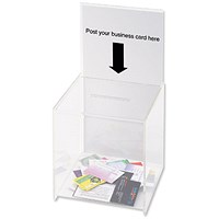 Deflecto Suggestion Box with Sign Holder (For signs up to 203 x 375mm) E66001