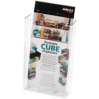 Deflecto DL Clear Flat Back Literature Holder Deflecto DL Clear Flat Back Literature Holder