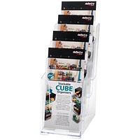 Deflecto 4 Tier Literature Holder 1/3 A4 77701