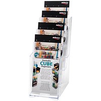 Deflecto 4 Tier Literature Holder 1/3 A4 Deflecto 4 Tier Literature Holder 1/3 A4