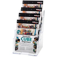 Deflecto 4 Tier Literature Holder A5 Deflecto 4 Tier Literature Holder A5