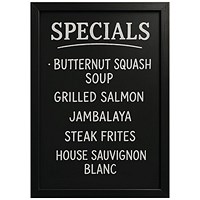 Deflecto Wall Mounted Chalkboard 300x400mm Black