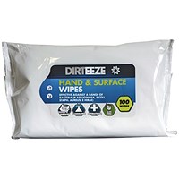 Dirteeze Antiviral Hand And Surface Wipes, 100 Sheets Dirteeze Antiviral Hand And Surface Wipes, 100 Sheets