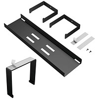 D-Line Desk Cable Tray Steel Black