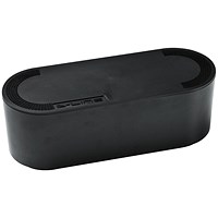 D-Line Cable Tidy Unit, Small, Black D-Line Cable Tidy Unit, Small, Black