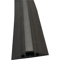 D-Line Floor Cable Cover, 14mmx9mm Channel, 1.8m Wide, Black