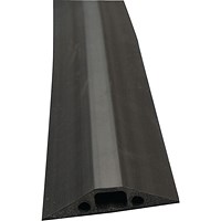 D-Line Black Floor Cable Cover, 14x9mm Section, 1.8m