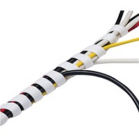 D-Line Cable Tidy Wrap, 2.5m, White D-Line Cable Tidy Wrap, 2.5m, White