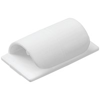 D-Line Self-Adhesive Cable Clips, White, Pack of 20 D-Line Self-Adhesive Cable Clips, White, Pack of 20