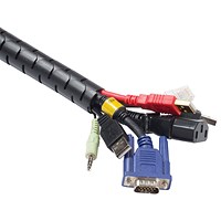 D-Line Cable Tidy Zipper, 2.5m, Black