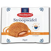 Daelmans Jumbo Caramel Stroopwafels, Pack of 24