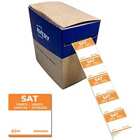 Avery Food Day Labels, Saturday, Pack of 1000