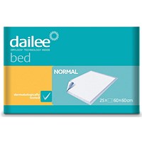 Dailee Bed Normal Protector Pad, 600x600mm, Pack of 25