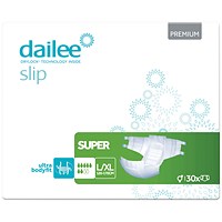 Dailee Slip Premium Super Adult Diapers, Large/XL, Pack of 30