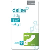 Dailee Lady Premium Slim Mini Incontinence Pads, Pack of 30