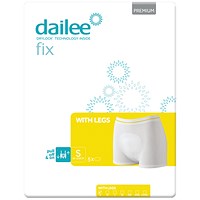 Dailee Fix Premium Fixation Pants with Legs, Small, Pack of 5
