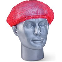Beeswift Mob Cap, Red, Pack of 1000
